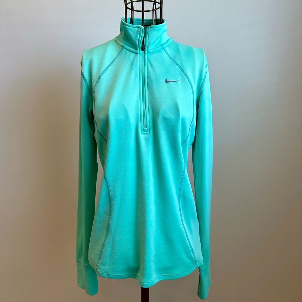 Nike Dry-Fit Misty Green Long Sleeve Pullover